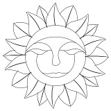 sun with face block 001